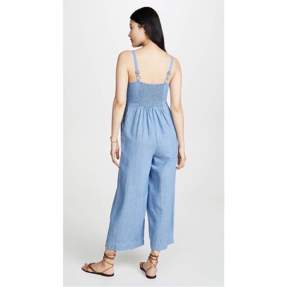 Splendid Tie-front Denim Jumpsuit - Picture 6 of 16